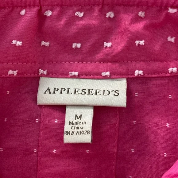 Appleseed’s Clip Dot Pop Over Blouse/Shirt - Size Medium - NWOT - Picture 5 of 11